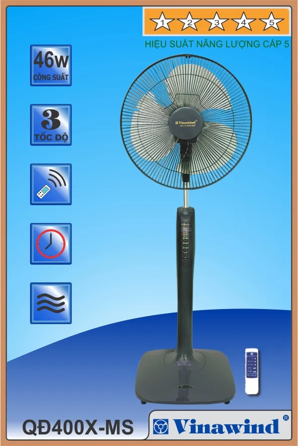 quạt đứng 400 XMS
